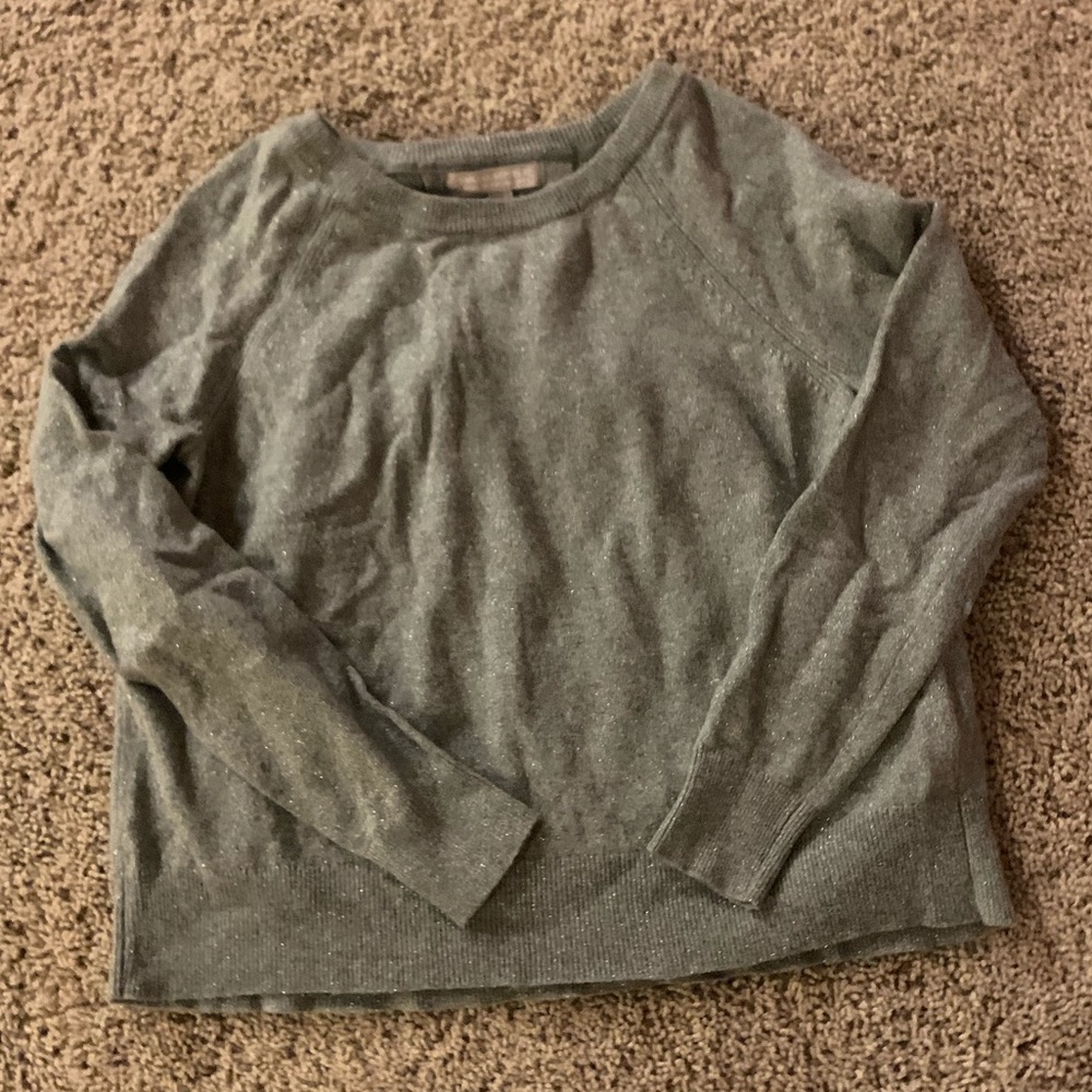 Grey and silver banana republic sweater